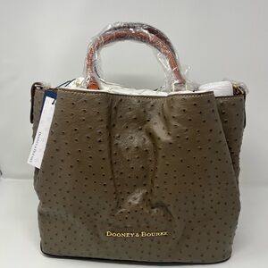 Dooney & Bourke Ostrich Large Barlow Tote - Mushroom